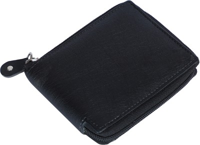 ROCKZONE Men & Women Casual Black Artificial Leather Wallet(3 Card Slots)