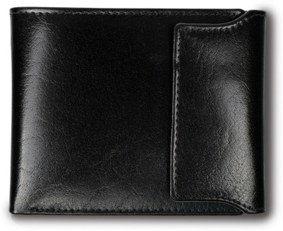 Rich Born Men Trendy Black Genuine Leather Wallet(9 Card Slots)
