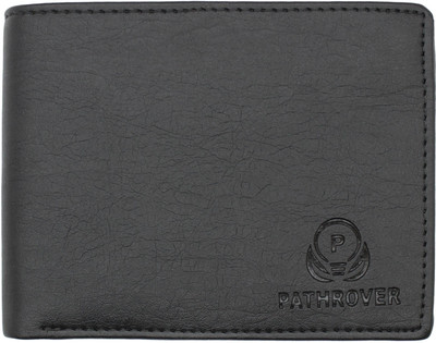 VIAZ VENTURES Men Formal Black Artificial Leather Wallet(8 Card Slots)