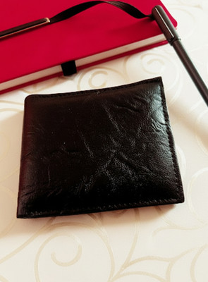 shuviramerchant Men Casual Black Artificial Leather Wallet(6 Card Slots)