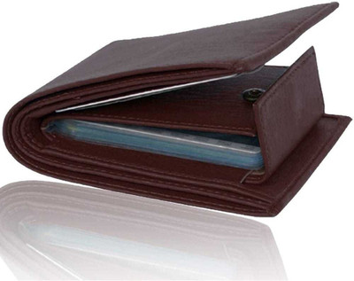 VIAZ VENTURES Men Casual Brown Artificial Leather Wallet(8 Card Slots)