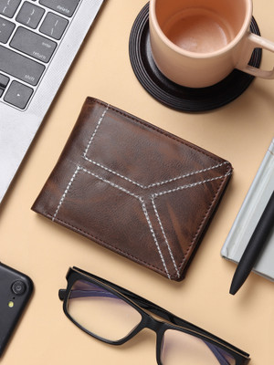 METRONAUT Men Casual, Formal Brown Artificial Leather Wallet(5 Card Slots)