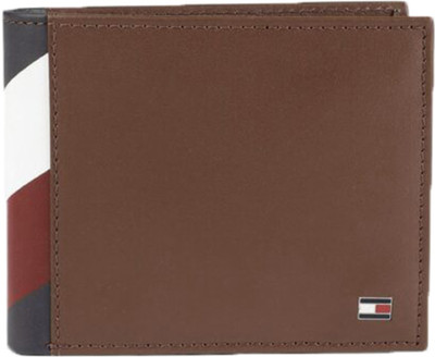 TOMMY HILFIGER Men Tan Genuine Leather Wallet(6 Card Slots)
