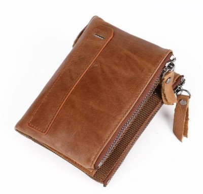 GH Men & Women Trendy, Evening/Party Tan Genuine Leather Wallet(8 Card Slots)