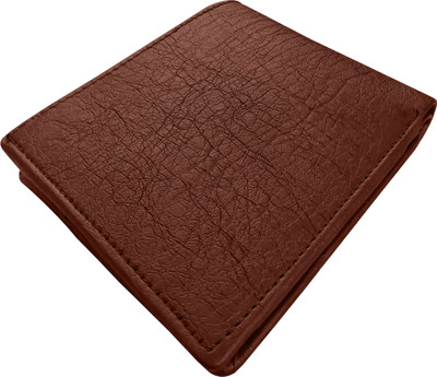 Aakarshini Men Casual Brown Genuine Leather Wallet(5 Card Slots)