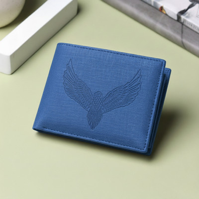 VEMILIO Men Casual, Evening/Party, Formal, Travel, Trendy Blue Artificial Leather Wallet(3 Card Slots)