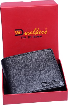 dw walkers Men Formal Black Genuine Leather Wallet(6 Card Slots)