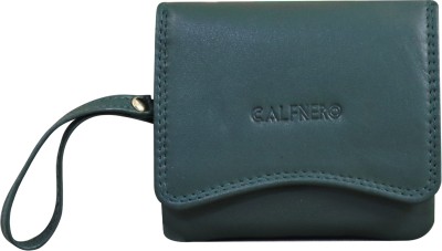 Calfnero Women Casual Grey Genuine Leather Wallet(8 Card Slots)