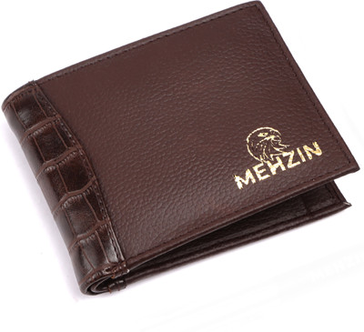 MEHZIN Men Formal Brown Artificial Leather Wallet(5 Card Slots)