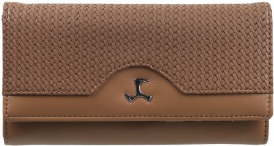 MOCHI Women Casual Brown Artificial Leather Wallet(4 Card Slots)