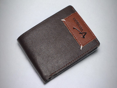 VENISON Men Casual, Evening/Party, Formal Brown Artificial Leather Wallet(5 Card Slots)