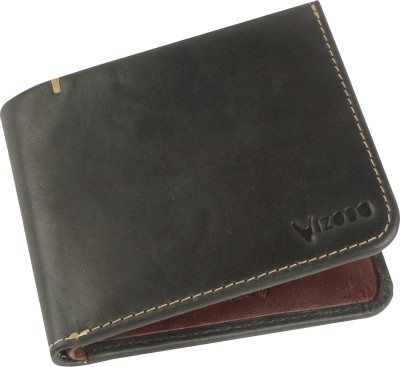 vizodo Men Formal, Casual, Trendy Black, Brown Genuine Leather Wallet(6 Card Slots)