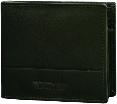 ABYS Men Casual, Ethnic, Evening/Party, Formal, Travel, Trendy Green Genuine Leather Wallet(10 Card Slots)