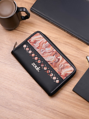 ZOUK Women Casual Multicolor Jute Wallet(4 Card Slots)