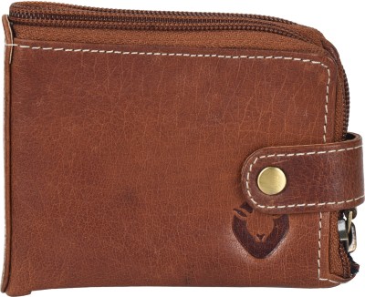 DARK HIDES Men & Women Casual Tan Genuine Leather Wallet(9 Card Slots)