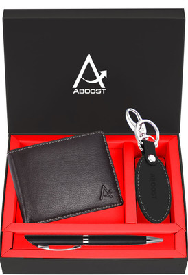 ABOOST Men Casual, Formal Brown Genuine Leather Wallet(6 Card Slots)