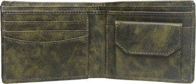 METRONAUT Men Formal Green Artificial Leather Wallet(5 Card Slots)