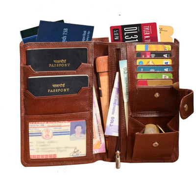 ABYS 8 Card Holder(Set of 1, Brown)