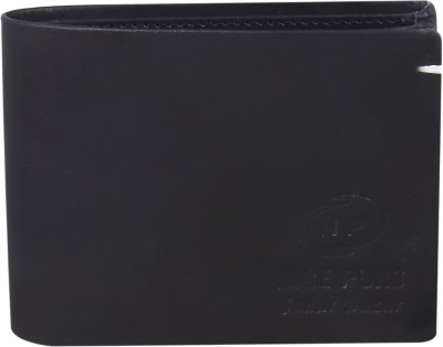 Nice Purse Men Black Genuine Leather Wallet(3 Card Slots)