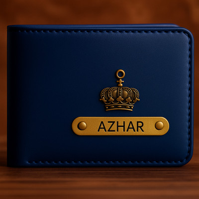 ZynCraft Men & Women Evening/Party Blue Artificial Leather Wallet(3 Card Slots)