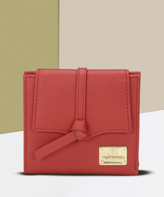 VAN HEUSEN Women Casual Maroon Genuine Leather Wallet(6 Card Slots)