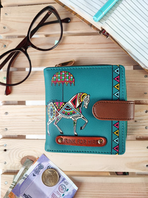 FUNK FOR HIRE Women Evening/Party, Casual, Evening/Party, Trendy Green Artificial Leather Wallet(10 Card Slots)