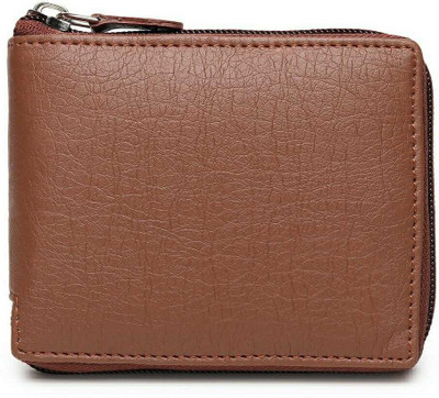 zaphod Men Casual Tan Artificial Leather Wallet(5 Card Slots)