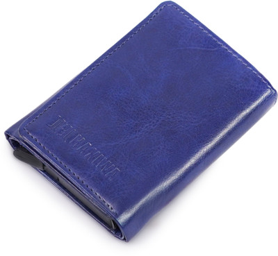 Haxiwa Men Casual, Formal Blue Artificial Leather Wallet(4 Card Slots)