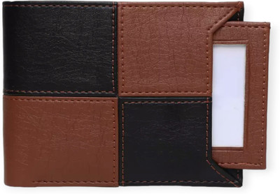 HRF Boys Casual Black Artificial Leather Wallet(9 Card Slots)