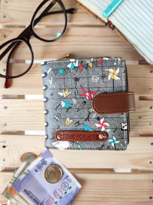 FUNK FOR HIRE Women Casual White, Brown Artificial Leather Wallet(10 Card Slots)