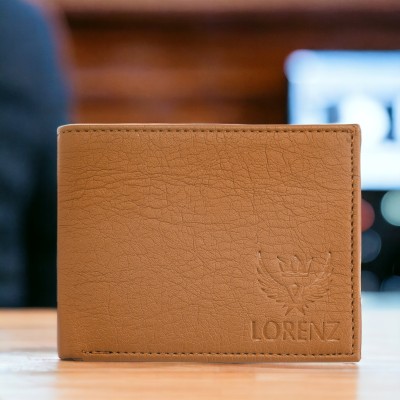 LORENZ Men Casual Tan Artificial Leather Wallet(8 Card Slots)