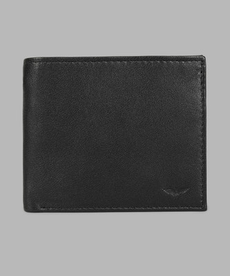 PARK AVENUE Men Black Genuine Leather Wallet(4 Card Slots)