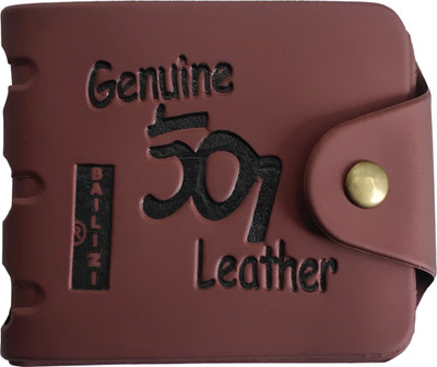 SUPERFASHION Men Casual Brown Artificial Leather Wallet(9 Card Slots)