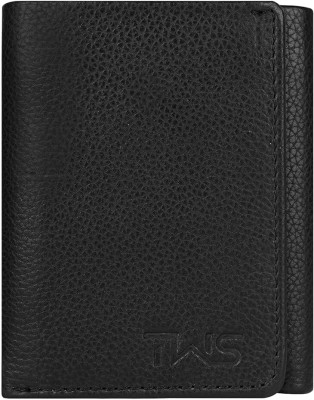 thewalletstore Men Casual Black Genuine Leather Wallet(9 Card Slots)