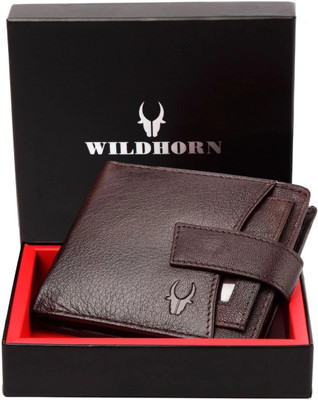 WILDHORN Men Casual Brown Genuine Leather Wallet(5 Card Slots)