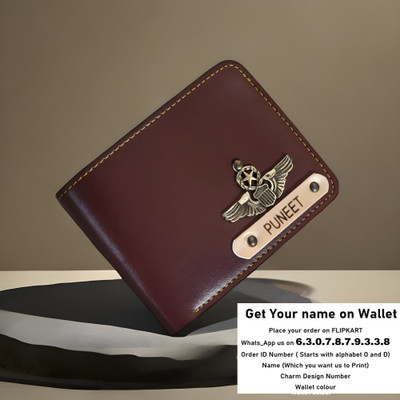 Navya Royal Art Men Casual, Formal, Evening/Party, Formal, Trendy Brown Artificial Leather, Genuine Leather Wallet(2 Card Slots)