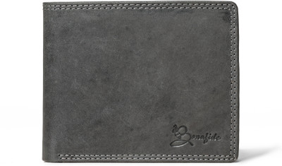 Bee Bonafide Men Casual Black Genuine Leather Wallet(8 Card Slots)