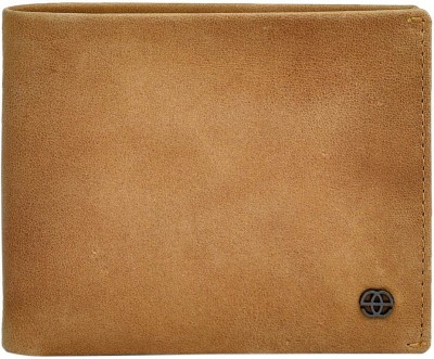 eske Men Casual, Formal, Evening/Party, Travel Beige Genuine Leather Wallet(4 Card Slots)