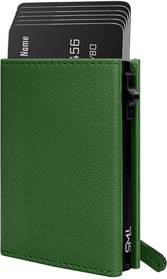 thewalletstore Men & Women Travel Green Artificial Leather Wallet(9 Card Slots)