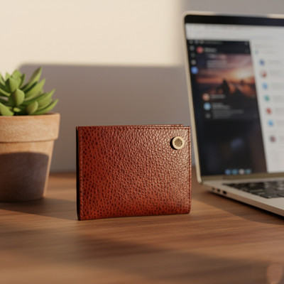 SriJeevanam Men & Women Casual, Ethnic, Evening/Party, Formal, Travel, Trendy Brown Artificial Leather Card Holder(8 Card Slots)