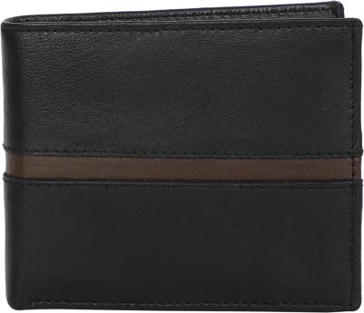 J K LEATHERS Men Casual, Ethnic, Formal, Travel, Trendy Black Artificial Leather Wallet(3 Card Slots)