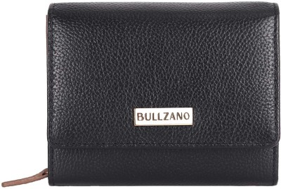 BULLZANO Women Formal, Casual, Trendy Black Genuine Leather Wrist Wallet(8 Card Slots)
