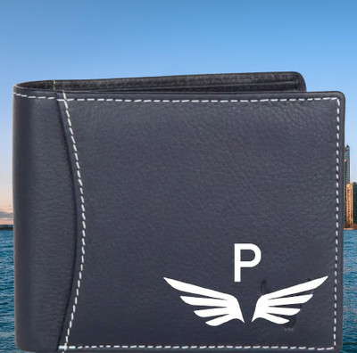 KEYUR Men Casual Blue Artificial Leather Wallet(6 Card Slots)