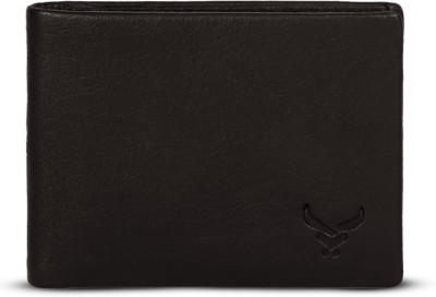 REDHORNS Men Casual, Formal, Trendy Black Genuine Leather Wallet(9 Card Slots)