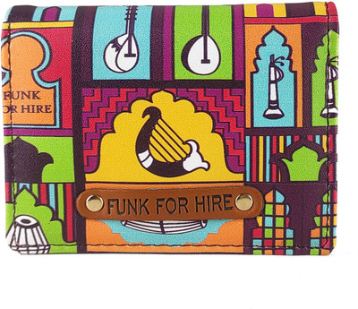 FUNK FOR HIRE Men & Women Casual Multicolor Artificial Leather Wallet(6 Card Slots)