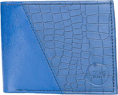 Zeewan Men Casual Blue Artificial Leather Wallet(9 Card Slots)
