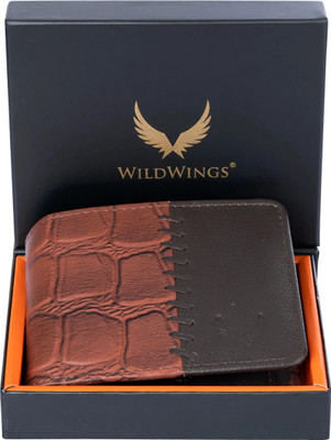 WILDWINGS Men Trendy, Evening/Party, Casual, Formal Brown Genuine Leather Wallet(6 Card Slots)