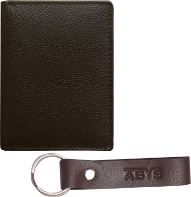 ABYS Men Casual, Ethnic, Evening/Party, Formal, Travel, Trendy Brown Genuine Leather Wallet(11 Card Slots, Pack of 2)