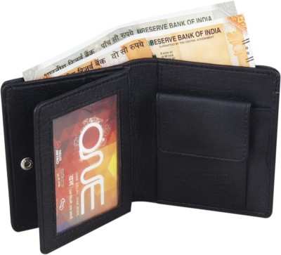 ELISH HUB Men Casual, Evening/Party, Formal, Travel, Trendy Black Artificial Leather Wallet(5 Card Slots)