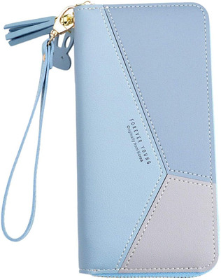 Niralasa Women Evening/Party Blue Artificial Leather Wallet(1 Card Slot)